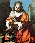 Johannes Vermeer Canvas Paintings - Saint Praxidis